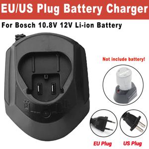 Bosch 10.8V 12V 리튬 이온 배터리 충전기 BAT411 BAT412 TSR1080 용 표시 등이있는 EU/US 플러그 리튬 이온 배터리 충전기