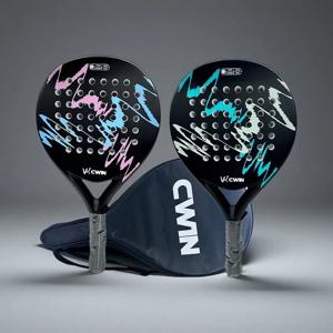 카메윈 패들 라켓 성인 프로페셔널 카본 파이버 소프트 EVA 페이스 테니스 패들 라켓 라켓 패들 백 커버 포함 2024 신제품