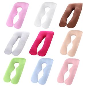 임산부 베개 커버 U자형 수면 허리 베개 커버 임산부 수유 베개 수유 쿠션 면 커버
