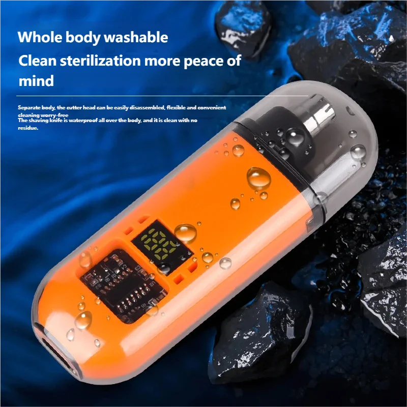 남성용 코 머리 트리머 클리퍼 USB 충전식 전문 무통 휴대용 전기 눈썹 귀 코 머리 클리퍼 기계