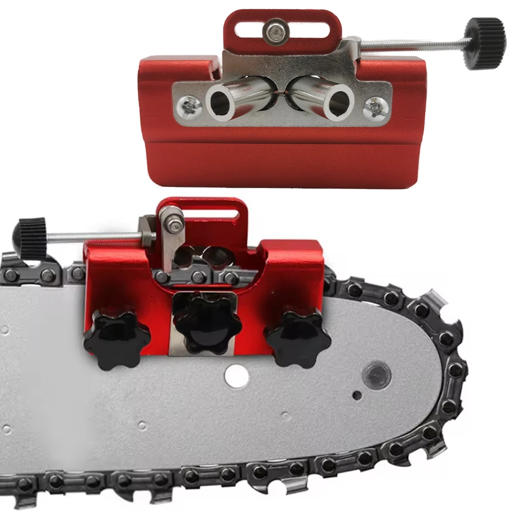 휴대용 전기톱 연마기 키트 - 목공 체인 연마용 연삭석이 있는 전기 그라인더