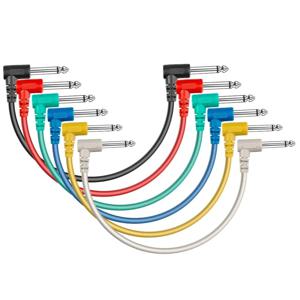 ​ ​ 1/6개 기타/베이스 이펙트 페달 패치 케이블 - TS 1/4