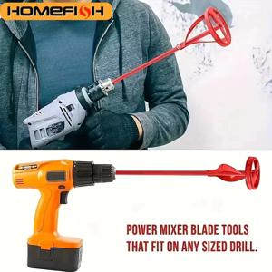 1개 육각 샤프트 석고 페인트 믹서 액세서리, 전기 드릴 교반 패들, 다기능 필러 시멘트 모르타르 교반기