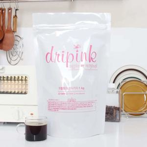 드립핑크 콜롬비아 원두커피 1kg 분쇄가능 귤 초콜렛 아몬드 사과