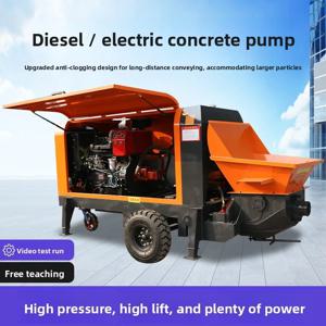 콘크리트 미세석 모르타르 2차 구조물 공급기 대형 입자 수평 시멘트 주입 지상 펌프