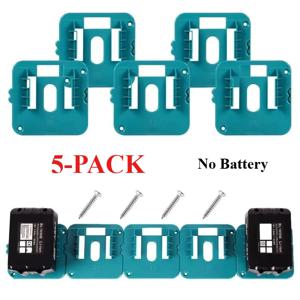 1-10개 배터리 홀더 벽걸이형 18v 마키타 BL1860 BL1850 BL1840 BL1830용, 공구함용 배터리 디스플레이, 공장용(배터리 미포함)