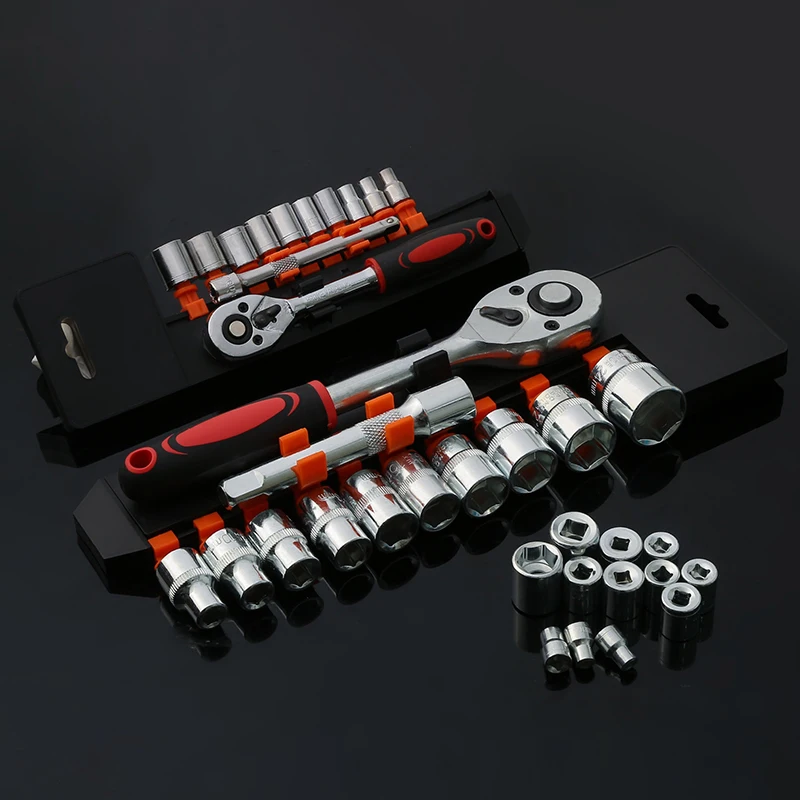 업그레이드 렌치 소켓 세트 하드웨어 자동차 보트 오토바이 자전거 수리 도구 숏 소켓 라쳇 자동차 수리 도구 핸드 세트