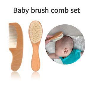 2pcs 빗과 브러시 세트 베이비 케어 너도밤 나무 브러시와 빗 선물 세트 TG183