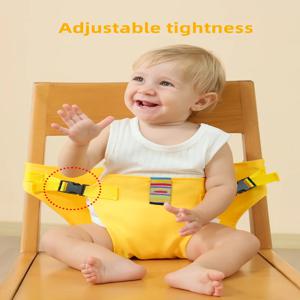 어린이용 좌석 하네스 접이식 및 휴대용 아기 식사용 스트랩 안전 고정 벨트 유아용 식사 의자용 안전 벨트