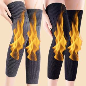 핫 캐시미어 울 무릎 보호대 여성 남성용 추위 방지 관절염 무릎패드 겨울 두꺼운 따뜻한 무릎패드 다리 보호대 무릎 보호기