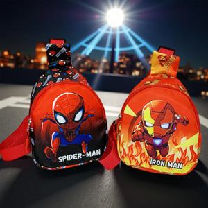 1Pc 스파이더맨 크로스바디 체스트 백, 만화 슬링 체스트 백, 캐주얼 숄더 백, 동전 지갑 포함, 일상용, 안전한 여행 파우치