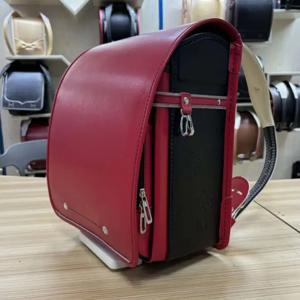 일본 Ransel Randoseru 배낭 반자동 일본 satchel 일본 학교 가방 소녀 소년 PU 가죽 학교 배낭