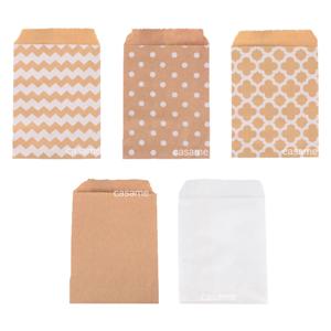 50 Pcs 10x15cm 주머니 혼합 스타일 및 컬러 종이 가방 크래프트 공예 DIY 장식 포장 귀여운 게스트 선물 가방 웨딩 생일