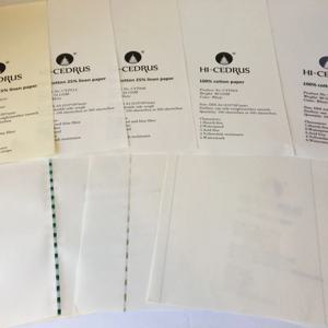 면 및 린넨 종이 샘플 링크(무료 샘플 포함, 배송비 14매)