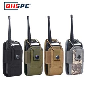 1000D 전술 Molle 라디오 워키 토키 주머니 허리 가방 홀더 포켓 휴대용 인터폰 홀스터 사냥 캠핑을위한 운반 가방