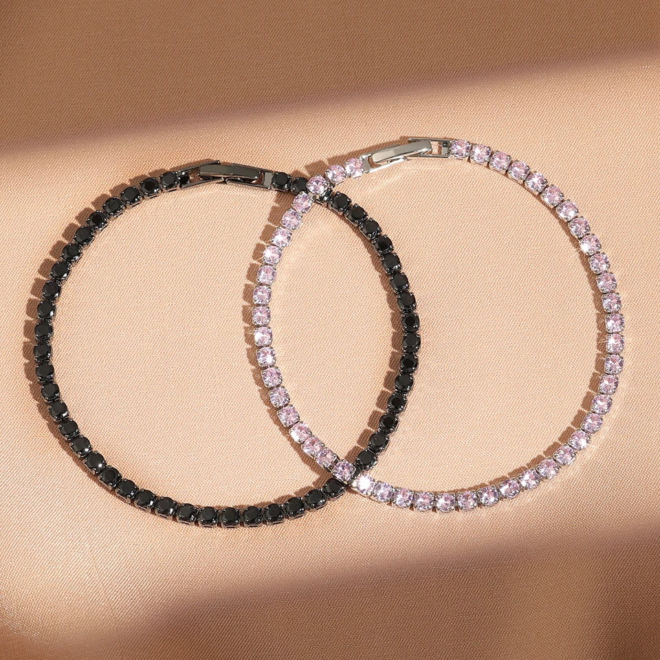 여성 크리스탈 매력 디자이너 테니스를 위한 패션 지르코니아 테니스 팔손 손 결혼식 보석