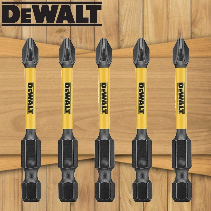 DEWALT 기존 PH2 57MM 비트 충격 유형 고속 강철 전원 드라이브 도구 액세서리 비트 5PCS
