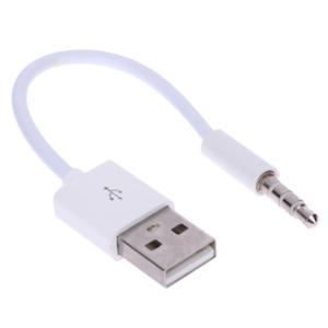 아이팟 셔플 데이터 USB 동기화 오디오 케이블, 3.5mm 충전기, 3 세대, 4 세대, 1 개, 2 개, 5 개
