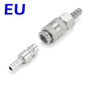 1 세트 유럽 EU 유형 공압 피팅 커넥터 공기 압축기 호스 바브 노즐 용 퀵 커플러 SH PH 6MM 8MM 10MM