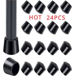 둥근 고무 의자 다리 패드 6-32mm 가구 다리 테이블 엔드 플러그 Pvc 자동 미끄럼 방지 바닥 보호 캡 발 커버