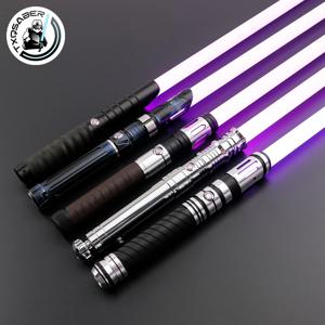 TXQSABER Lightsaber Neo Pixel Heavy Dueling RGB Juguetes 레이저 세이버 금속 Hilt 부드러운 스윙 전투 코스프레 빛나는 어린이 장난감