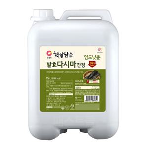 청정원 햇살담은 염도낮춘 발효다시마간장 15L