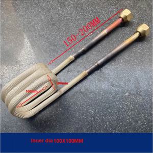 2 또는 3 사이클 정사각형 원형 직사각형 유도 가열 코일 용접 브레이징 표면 가열 유도 헤드 용 플랫 구리 링