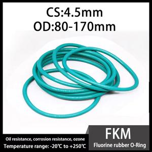 FKM 불소고무 O-링(OD80-170mm*CS4.5mm) 산업용 내열 개스킷