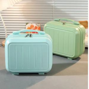 지퍼 여행 가방 숙녀 귀여운 어린이 메이크업 상자 미니 가방 메이크업 가방 기념품 트롤리 가방