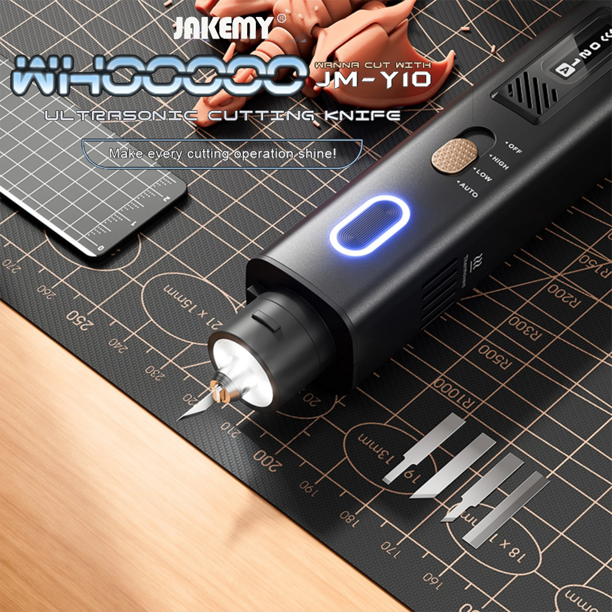 JAKEMY JM-Y10 PRO 초음파 커팅 나이프 (초음파 커팅 나이프 DIY 3D 프린팅 커팅용)