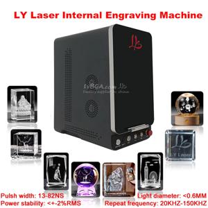 레이저 유리 크리스탈 3D 내부 조각기 데스크탑 휴대용 미니 자외선 보라색 냉광 UV 5W 레이저 조각기