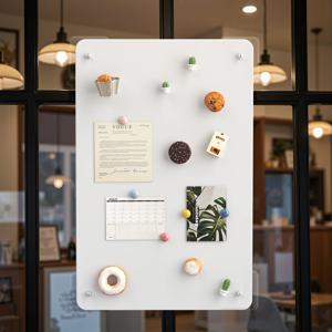 벽용 자석 보드 홈 디스플레이 기념품 자석, 사진 및 메모, 흰색을 위한 내구성 있는 금속 게시판