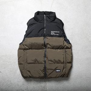 패치워크 컬러 자수 스타일 다운 베스트 약간의 결함이 있을 수 있음 가격에 맞는 가치 젊고 트렌디한 폴리에스터 섬유