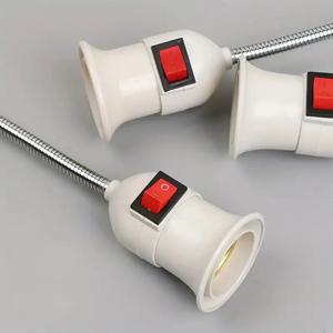 직접 연결 회전식 램프 헤드 램프 마우스 E27 대형 나사형 램프 홀더 타입 범용 호스 스위치 포함