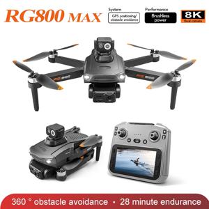 RG800 MAX 드론 4K WiFi GPS 전문가용 HD 항공 촬영 쿼드콥터 카메라 장착 장애물 회피 보안 FPV UAV 장난감