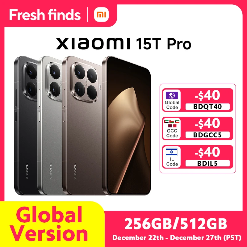 【브랜드+】샤오미 15T 프로 미디어텍 디멘시티 9400+ 프로세서 스마트폰 6.83인치 144Hz 디스플레이 50MP 트리플 카메라 5500mAh 90W