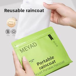 EVA 레인코트 일회용이 아닌 두꺼운 야외용 긴 전신 방수 어린이 및 성인용 산악 등반 휴대용 판초