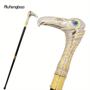 황금색 흰색 독수리 머리 장식용 지팡이 고급 스틱 코스프레 합금 크로시어 스틱 공연용 무대 지팡이 93cm