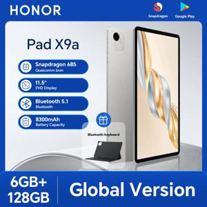 글로벌 버전 HONOR Pad X9a 11.5인치 120Hz 2.5K 풀뷰 디스플레이 스냅드래곤 685 슬림 메탈 바디 태블릿 WiFi 안드로이드15 8300mAh