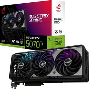 프로모션 세일 ASUS ROG Strix GeForce RTX 5070 Ti OC 에디션 16GB GDDR7 그래픽 카드 (PCIe 5.0, HDMI/DP 2.1, 3.2 슬롯, Axial-tech)