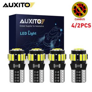AUXITO 4/2Pcs W5W T10 LED CANBUS 오류 없음 5W5 194 168 지도 돔 조명 주차 조명 인테리어 사이드 전구 현대 투손 산타