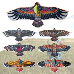 1.1m 독수리 연, 30m 연줄 포함, 대형 독수리 날으는 새 연, 어린이 선물, 가족 여행, 정원 야외 스포츠 DIY 장난감
