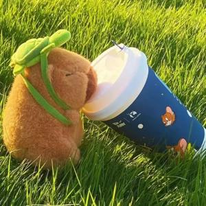 카피바라 봉제인형 시뮬레이션 카피바라 애니메이션 솜털 장난감 귀여운 봉제인형 귀여운 인형 봉제인형 부드러운 인형 봉제 선물 어린이 장난감