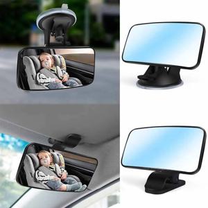 자동차 인테리어 아기 거울 아기 아이 뒷좌석 관찰 거울 360도 회전식 앞 유리 빨판 썬 바이저 플레이트 클립 거울