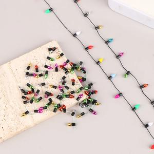 1:12 크리스마스 장식 인형 집 미니어처 미니 가구 액세서리 스트링 조명, 가짜 조명 1 스트링