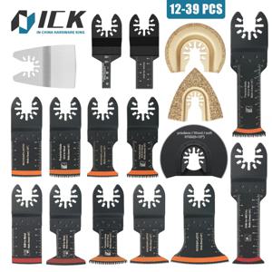 일본 치아 초경 진동 톱 블레이드 키트 10-39Pcs 아크 가장자리 진동 Multitool 블레이드 목재 PVC 철에 대한 정밀 컷