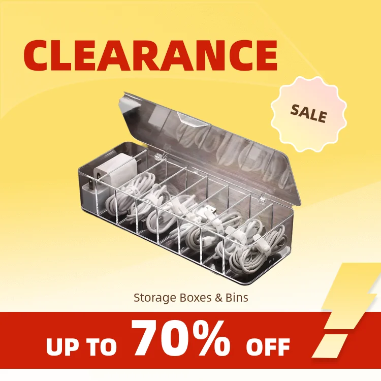 Clearance_방진 보관 케이블 상자, 허브 정리 상자, 데스크탑 데이터 케이블 보관 상자, 휴대폰 충전 케이블, 전원 공급 장치