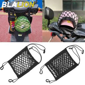 BLALION 오토바이 헬멧 보관 트렁크 가방, 오토바이 수하물 그물 후크 홀드, 화물 자전거 스쿠터 메쉬 연료 탱크 수하물 장비