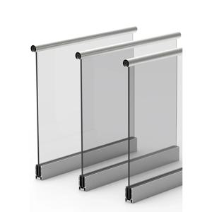 맞춤형 현대 유리 난간 알루미늄 프레임 유리 데크 난간 시스템