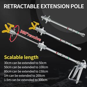 에어리스 페인트 분무기 텔레스코픽 연장 폴 7/8 인치 타이탄 바그너 스프레이 건 도구 부품 용 에어리스 페인트 스프레이 건 30cm/50cm